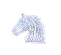 Stampi in Silicone per Resina Forma di Cavallo Stampo Per Testa Di Cavallo 3D Stampo Stampo Per Testa Di Animale 3D Fai da Te Vassoio Stampo in Resina Kit per regali Home Office