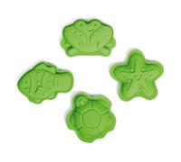 Stampi in silicone per sabbia verdi BIGJIGS TOYS Meadow
