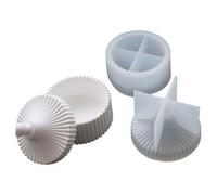 Stampi in silicone per scatola di immagazzinaggio di gioielli stampi fatti a mano in resina epossidica stampi per barattoli a righe stampi per tazze fatte a mano