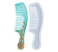 Stampi in silicone per spazzola per capelli - Stampo in resina epossidica per realizzare pettini, set di 4 forme, creazione di gioielli, utensili fatti a mano, kit fai da te, progetti fai da te