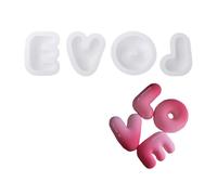 Stampi in silicone per torte con lettere d'amore stabili eleganti stampi per anelli creativi per San Valentino dessert a casa artigianato per la cottura