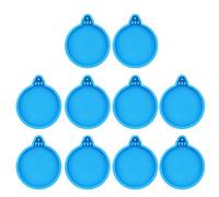 Stampi in silicone personalizzati per decorazioni domestiche natalizie Stampo rotondo versatile bianco/blu stampi in silicone per Natale