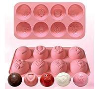 Stampi in silicone riutilizzabili a forma di cuore set alimentare antiaderente per cioccolato tartufi cubetti ghiaccio sapone adatto San Valentino e feste