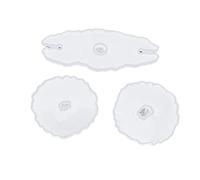 Stampi in silicone riutilizzabili flessibili per sottobicchieri fai-da-te da 3 pezzi per la creazione di decorazioni per la casa e regali creativi Adfaga