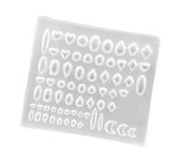 Stampi in silicone riutilizzabili per unghie artistiche per creare forme perfette pietre preziose nell ' arte con semplici passaggi per principianti Silicone