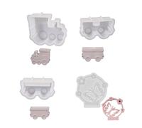 Stampi in silicone serie treno cremagliera figurine candeliere per la creazione di artigianato artigianale attività familiare stampo