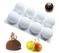 Stampi in Silicone Sfera 3D Stampi Sferici, Stampo per Cioccolato Dessert Stampo da Forno per Preparare Bombe al Cioccolato Caldo, Torta, Gelatina,Mousse a Cupola