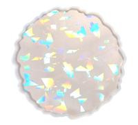 Stampi in silicone sottobicchiere Luce e ombra olografica Vassoio rotondo Stampo in resina epossidica per decorazioni per la tavola in resina epossidica fai-da-te Stampo per vassoio in silicone