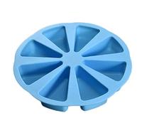 stampi in silicone, Stampo da forno in silicone triangolare a 8 cavità for torte monoporzione, fette di pizza e sapone