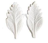 stampi in silicone, Stampo in silicone a forma di foglia for decorazioni fai da te di torte fondenti, stampo in argilla polimerica for caramelle, grigio 9,6x4,5 cm