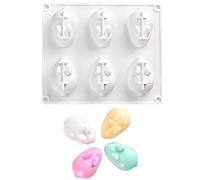 stampi in silicone, Stampo in silicone fai da te a forma di coniglio 3D for dolci, cioccolato, fondente, sapone, decorazione di torte(Style1)
