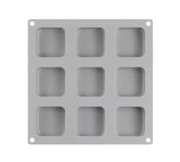 Stampi In Silicone Stampo in silicone for stampi for sapone a 9 cavità for rendere riutilizzabile il rettangolo quadrato della barra for lozione fatta a mano