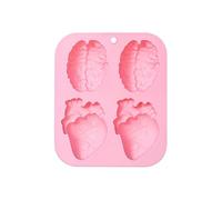 Stampi in silicone Stampo per budino di caramelle al cioccolato Stampi da forno per Halloween Fingers Morte Cuore umano Cervello Ice Cube Vassoio per torte Decorazioni
