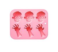Stampi in silicone Stampo per budino di caramelle al cioccolato Stampi da forno per Halloween Fingers Morte Cuore umano Cervello Ice Cube Vassoio per torte Decorazioni