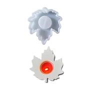 Stampi multifunzionali per ornamenti artigianali, a forma di foglia, base in silicone per candelabro a forma di foglia d'acero, stampo in silicone