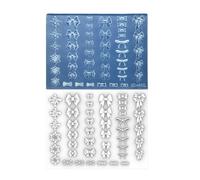 Stampi multifunzione per unghie, stampo per lo styling delle unghie, a tema fiocco, accessori adatti per accessori