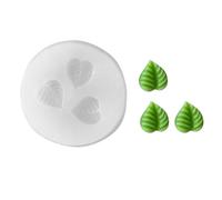 Stampi multiuso in silicone a forma di foglia per fondente per uso alimentare per fare sapone, cioccolato, torte, cottura a texture naturale