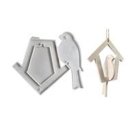 Stampi multiuso in silicone robusto accessorio per forniture artigianali natalizie ciondolo rotondo resina epossidica ornamento che fa decorazione per le vacanze