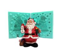 Stampi natalizi in silicone e resina di Babbo Natale per torte, cioccolatini, caramelle