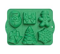 Stampi natalizi in Silicone per la pasticceria,Stampi per pasticceria di Natale | Stampi da forno Stampo per torta | Stampi per cioccolato a forma di campana dell'albero di Natale, 6 cavità per torta