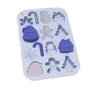 Stampi natalizi per cioccolatini - Stampo in silicone per caramelle, 14 cavità, stampo antiaderente per cioccolatini, fondente, decorazioni per torte, saponi fatti a mano, candele, cubetti di ghiaccio