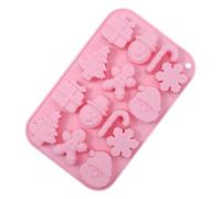 Stampi natalizi per cioccolatini - Stampo in silicone per caramelle, 14 cavità, stampo antiaderente per cioccolatini, fondente, decorazioni per torte, saponi fatti a mano, candele, cubetti di ghiaccio