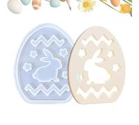 Stampi pasquali, stampi pasquali in resina - Stampo ornamentale in gesso a forma di coniglio cavo - Decorazione in resina Stampo in silicone stampo per colata epossidica per la decorazione di Pasqua