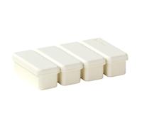 Stampi per alimenti in silicone per congelatore, scomparti indipendenti, vassoio per cubetti di ghiaccio con coperchio, a lenta fusione, grande stampo per conservare zuppe, salse, brodo, per uso
