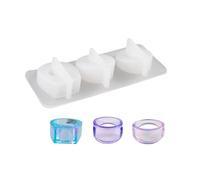 Stampi per anelli in silicone fatti a mano, tripli anelli, stampi in silicone per la creazione di gioielli in resina e disegni set personalizzabile
