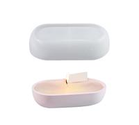 Stampi per barattoli candela in silicone facili da usare Stampo progettato a strisce per vasi cemento fatti in casa e portacandele Ornamenti profumati artigianali