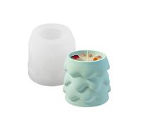 Stampi per barattoli in resina per albero Natale per resina epossidica Portacandele per albero Natale in silicone per vasi da fiori con tazze penne Silicone salvaspazio