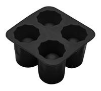 Stampi per bicchierini in silicone, Stampo per bicchierini in silicone, Stampo per bicchieri di ghiaccio rotondi a 4 cavità, Tazza di cioccolato antiaderente riutilizzabile Contiene 1 oz ciascuno per