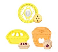 Stampi Per Biscotti 3 Pezzi, Stampi Per Stampa, Stampi Da Forno In Plastica, Formine Per Biscotti Creative, Accessori Per Dessert Fai-Da-Te