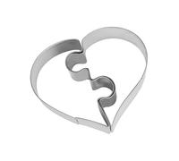 Stampi per biscotti a forma di cuore Creativo Amore Matrimonio Puzzle Stampi Set di Stampi In Acciaio Inox Biscotti Stampi Da Cottura Timbro