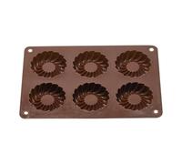 Stampi per biscotti al cioccolato, stampo per biscotti, stampo per biscotti, 6 cavità | stampo per sapone, stampo antiaderente per cioccolato, torta, caramello, budino, sapone piccolo