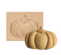Stampi per biscotti in legno 3D per Halloween, giorno del Ringraziamento, Natale, Pasqua, formine per biscotti, biscotti, biscotti fai da te (zucca)