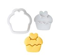 Stampi per biscotti in plastica a tema amore con forme cartoni animati Taglierina per biscotti e dessert Ideale per dolcetti fatti in casa e feste Sigillo da forno a forma cuore