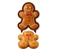 Stampi per biscotti natalizi riutilizzabili mini strumenti di cottura per | Mini stampi per torta di Natale in rilievo Riutilizzabili Set di vacanze omino di pan di zenzero Babbo Natale casa pupazzo di
