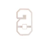 Stampi per biscotti Numero Tema Strumento da forno Struttura in plastica Adatto per compleanni e forniture creative per la decorazione torte per biscotti da cucina