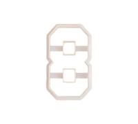 Stampi per biscotti Numero Tema Strumento da forno Struttura in plastica Adatto per compleanni e forniture creative per la decorazione torte per biscotti da cucina