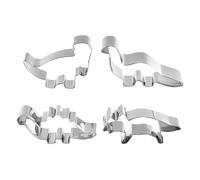 Stampi Per Biscotti Per Dinosauri Da 4 Pezzi, Stampi Per Dinosauri Per Torte In Acciaio Inossidabile, Stampi Per Taglio Fondente, Stampi Per Torte Da Forno