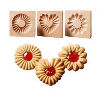 Stampi per biscotti per pasticceria,Strumenti per pasticceria in legno per goffratura | Stampo per burro inciso per cucina - per burro frollato cioccolato zucchero torta di luna torta bar casa cucina