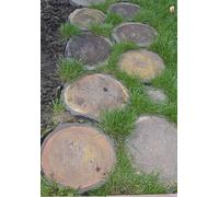 Stampi per calcestruzzo lastra di tronchi gradini pietra cemento stampo perco...