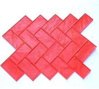 Stampi per calcestruzzo, Stampo for stampaggio di pavimenti in cemento, cuscinetto for lastra pietra strutturata in a forma mattone a spina pesce