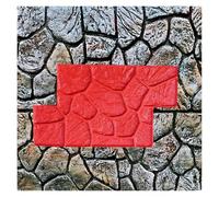Stampi per calcestruzzo, Tappetini for stampi for timbri in cemento in granito rosso con timbro di