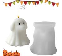 Stampi per candele fantasma, stampi per candele di Halloween 3D, decorazione per la casa infestata, carino e spaventoso, per decorare torte, pasta per modellare, cera e creazioni