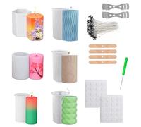 Stampi per Candele in Silicone,6 Pezzi Candele a Forma di Gomitolo,Forma di Candela in Silicone 3D,Forma di Candela Fai da Te,Candele a Forma di Gomitolo di Lana (J)