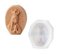 Stampi per candele in silicone a forma cornice per foto famiglia religiosa per candele in resina epossidica, sapone, festival, decorazioni per la casa