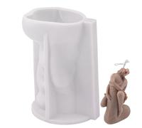 Stampi per candele in silicone con pene di coccodrillo creativo, stampo per cottura al cioccolato 3D riutilizzabile sexy, stampo in gesso per candele profumate fatte a mano(Woman)