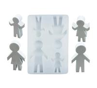 Stampi per candele in silicone,Set di quattro stampi,Stampi in silicone per intonaco Ornamento Cemento Candele Resina Artigianato - Progetti di produzione di candele